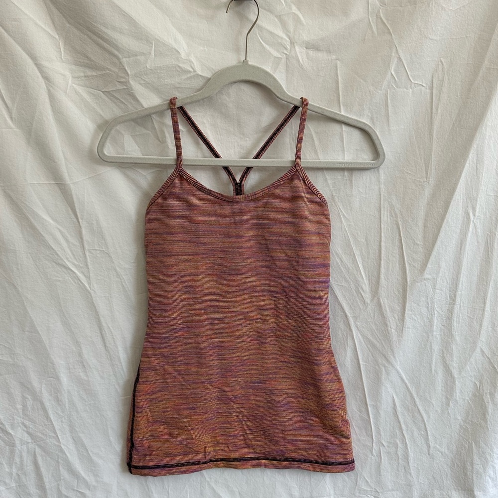 Lululemon Power Y Tank in Wee Are From Space Vintage Pink- Size 4